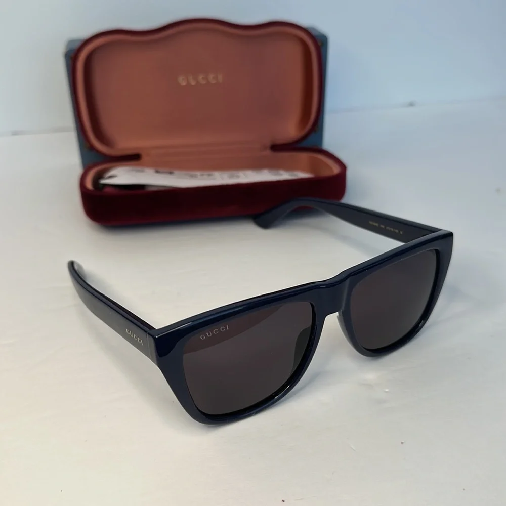 New Authentic GUCCI Grey Browline Men's Sunglasses GG1345S 004 57